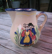 Ancien Pichet Pot à lait  Breton peint main Dol de Bretagne