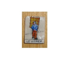 Fève publicitaire Mauduit 1997 Le vitrier