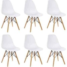 6 Chaises design scandinave