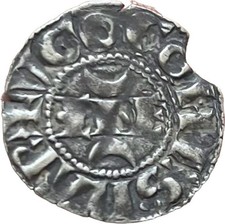 Comté de La Marche, Hugues XI (1249-1250), denier au ChE, Duplessy#961 (0,80g).