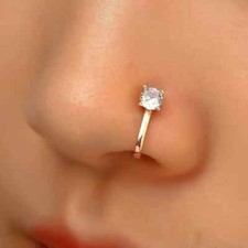 FAUX piercing rond zircon