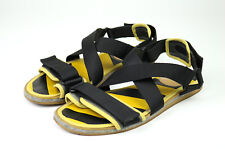 SS 2012 BERNHARD WILLHELM X CAMPER TOGETHER runway yellow & black sandals