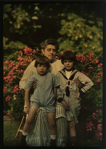 Autochrome 13x18 famille - autochrome, 13x18.