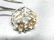 ?? ANCIEN BOUTON DE COL PINCE A FOULARD ARGENT BIJOUX JEWEL