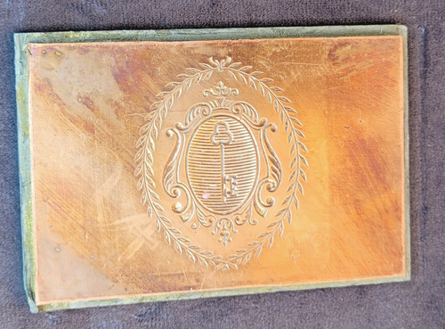 Ancienne matrice cuivre xix - ancienne,