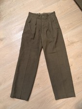 Pantalon Type US Moutarde WW2 Armée Française Laine Kaki Taille 38 Tenue Sortie