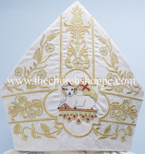 Mitre agnusb dei embroidery - dei,