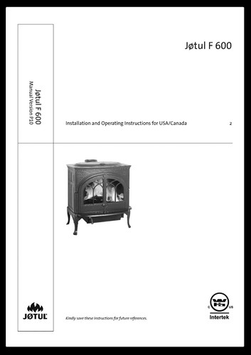 Jotul 600 wood stove owners - jotul,