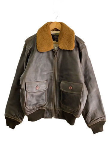 Veste cuir schott marron - schott,