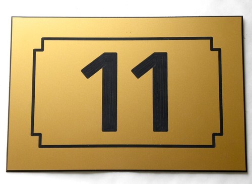Plaque pvc numero rue - rue, de