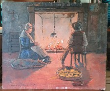 Peinture Sur Panneau signé