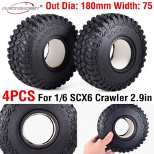 Austar 2.9" Tyres Rock Crawler RC 1/6 Tires for Axial SCX6 1/6 RC Crawler Car