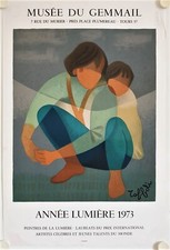 Affiche TOFFOLI 1973 Exposition Musée Gemmail Tours - Mourlot