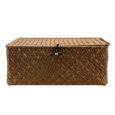 Panier de rangement en jonc de