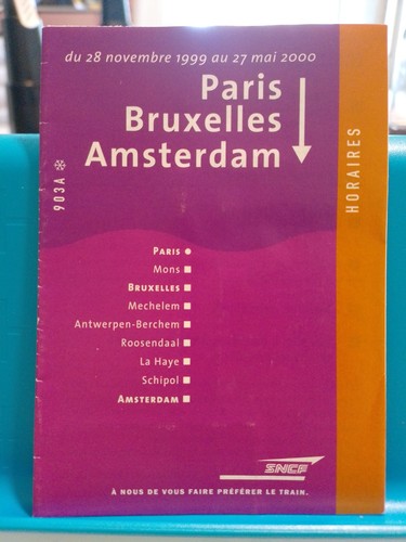Horaires paris bruxelles - horaires,
