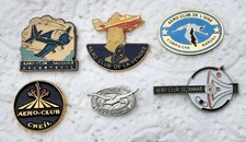 LOT DE 6 PIN'S AVIATION AEROCLUB