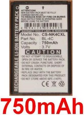 Batterie 750mAh type BL-4C