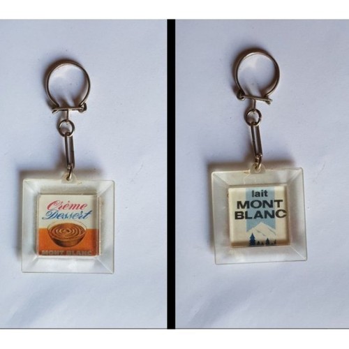 Porte clés mont blanc - porte-clés, crème