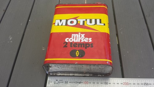 Ancien bidon huile motul - bidon,