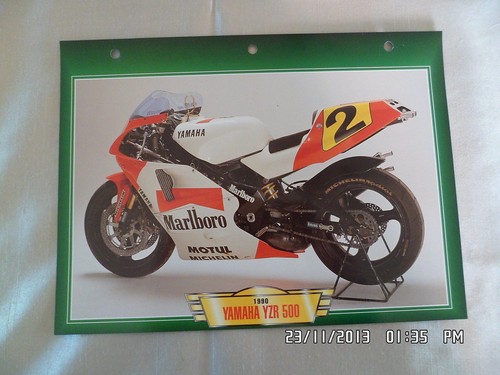 Carte fiche moto - yamaha, yzr