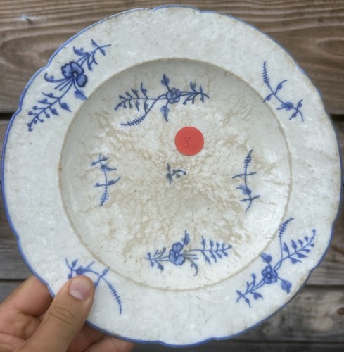 Assiette porcelaine tendre - porcelaine, de