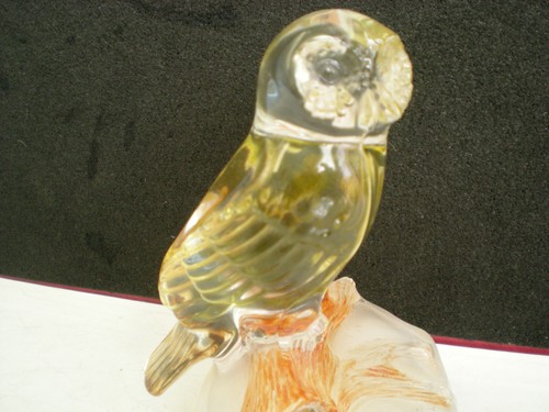 Grosse chouette cristal colore - cristal,