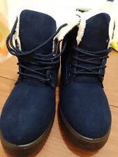 boots fourrées marine femme