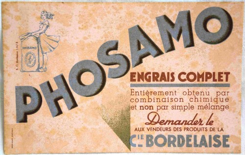 Buvard publicitaire phosamo - buvard,