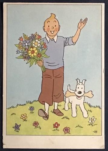 Tintin carte festive 8 - festive, n°8