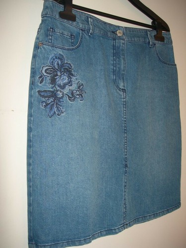 Jupe jean caroll - jupe, taille