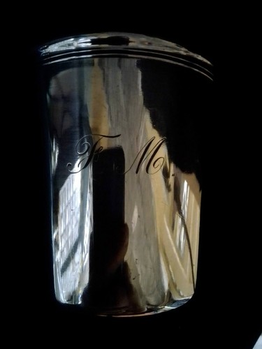 Belle timbale métal argenté - belle,