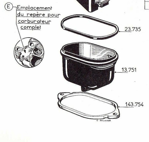 Joint cuve carburateur solex - joint,