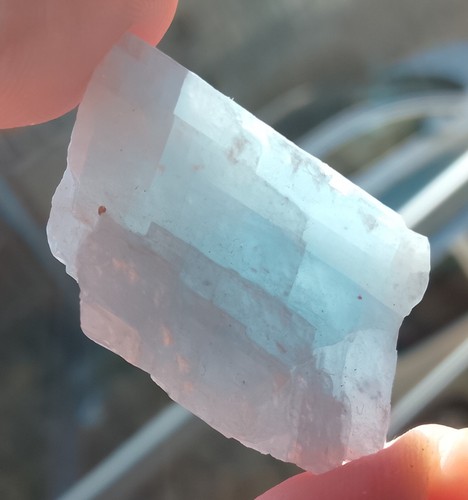 8gr 33x22x10mm calcite - , bleue