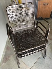 2 chaises esprit Matégot , tolix, rené malaval