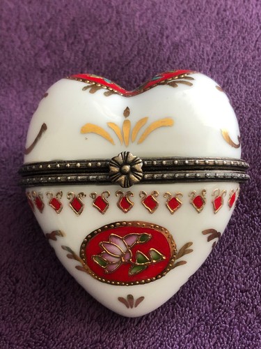 Boite coeur en porcelaine - coeur,