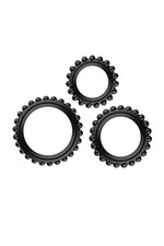 Titan lot de 3 cockrings noir bite anneau sexe bite