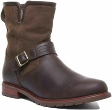 ARIAT Savannah Wp Femmes Cuir Bottines En Choco Taille UK 3 - 8