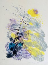 Maurice-Elie SARTHOU - "Le Bateau Ivre" - Lithographie originale signée - IV