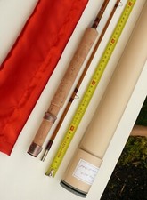 Pezon et Michel Blank Pêche 8'6 CANNE à MOUCHE en Bambou Refendu soie moulinet 6