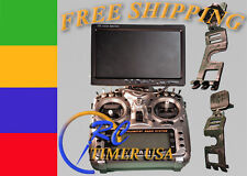 FrSky TARANIS RC FPV LCD Monitor mount adjustable 3D printed + D-ring 1/4 screw