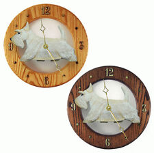 Horloge En Bois Scottish Terrier Wheaten