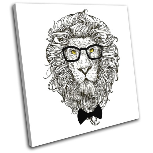 Hipster animals lion glasses - animals,