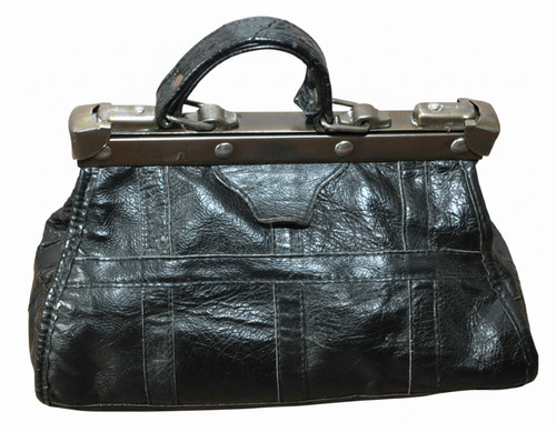 Sac main vintage cuir - main,