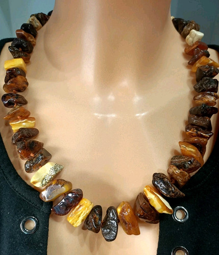 Ancien gros collier cailloux - ancien,