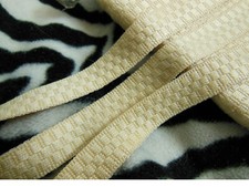 Galon d'ameublement couleur beige plat 5 mètres sur 1,6 cm A3