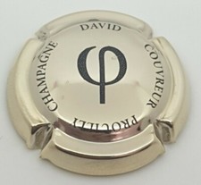 Capsule de champagne Couvreur David Plaqué or. TC