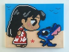 PIXEL ART / PERLES A REPASSER TABLEAU PRINCESSE DISNEY LILO + STITCH