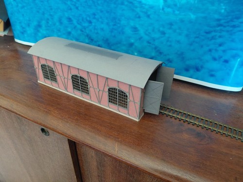 Maquette remise locomotive - maquette,