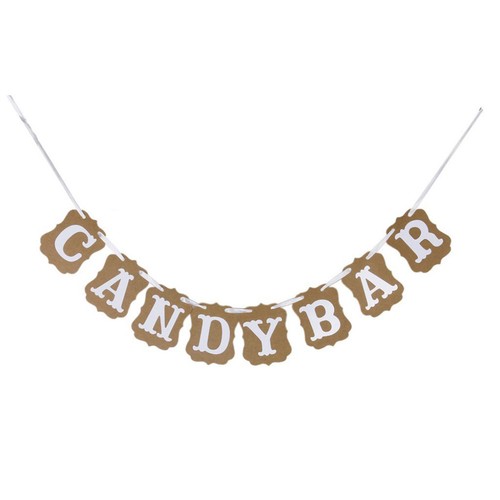 Candy bar cardboard - bar, garland