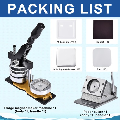 Square magnet machine - 2"x,